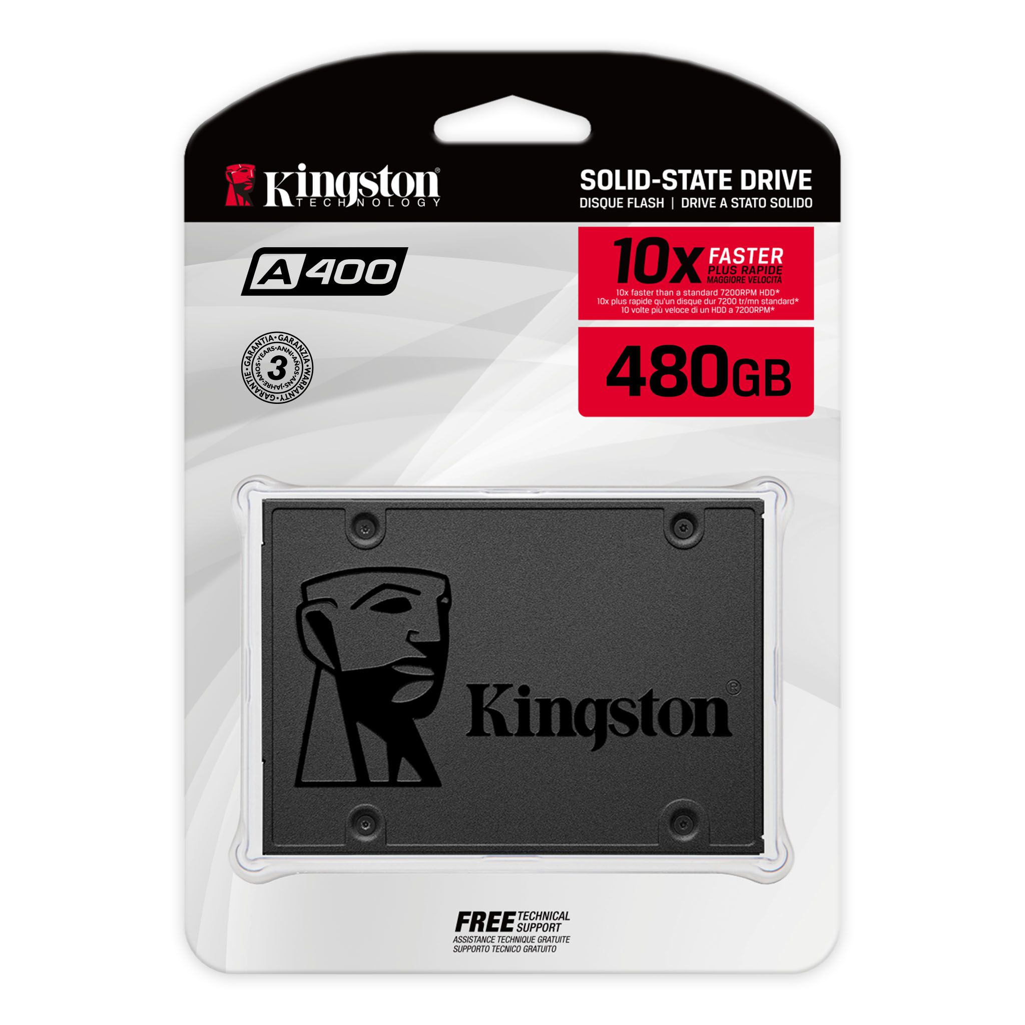 DISCO SOLIDO SSD KINGSTON 480GB SATA 2.5" A400 imagen 2