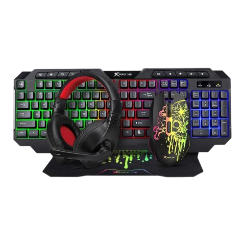 KIT XTRIKE ME COMBO 4EN1 TECLADO MOUSE AUDIFONO MOUSE PAD imagen 2