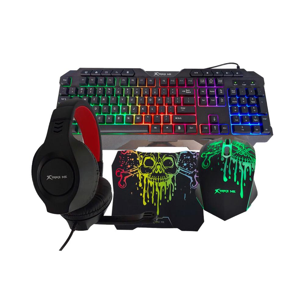 KIT XTRIKE ME COMBO 4EN1 TECLADO MOUSE AUDIFONO MOUSE PAD imagen 3