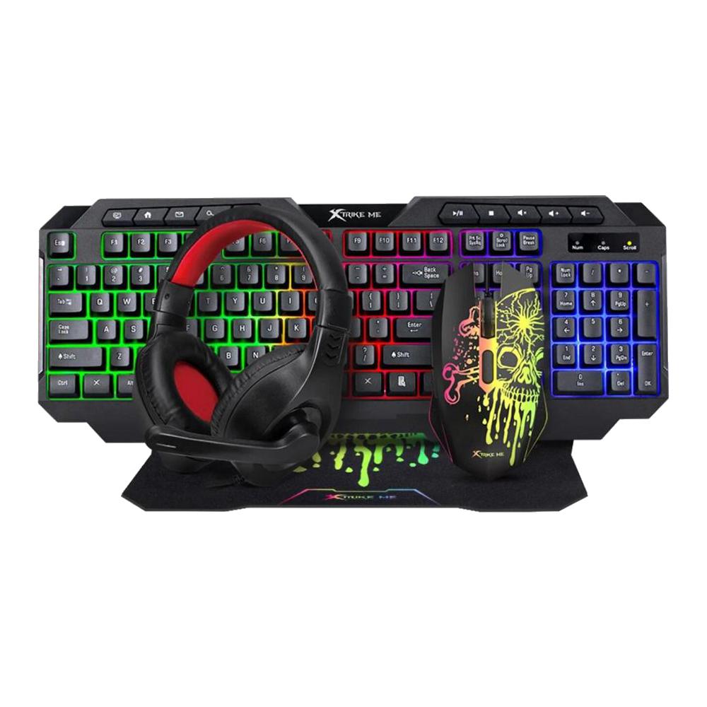 KIT XTRIKE ME COMBO 4EN1 TECLADO MOUSE AUDIFONO MOUSE PAD imagen 4