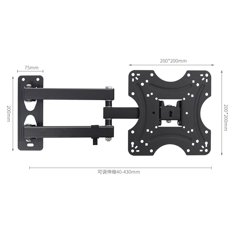 SOPORTE DE PARED PARA TV Y MONITOR X200 17" a 42" imagen 4