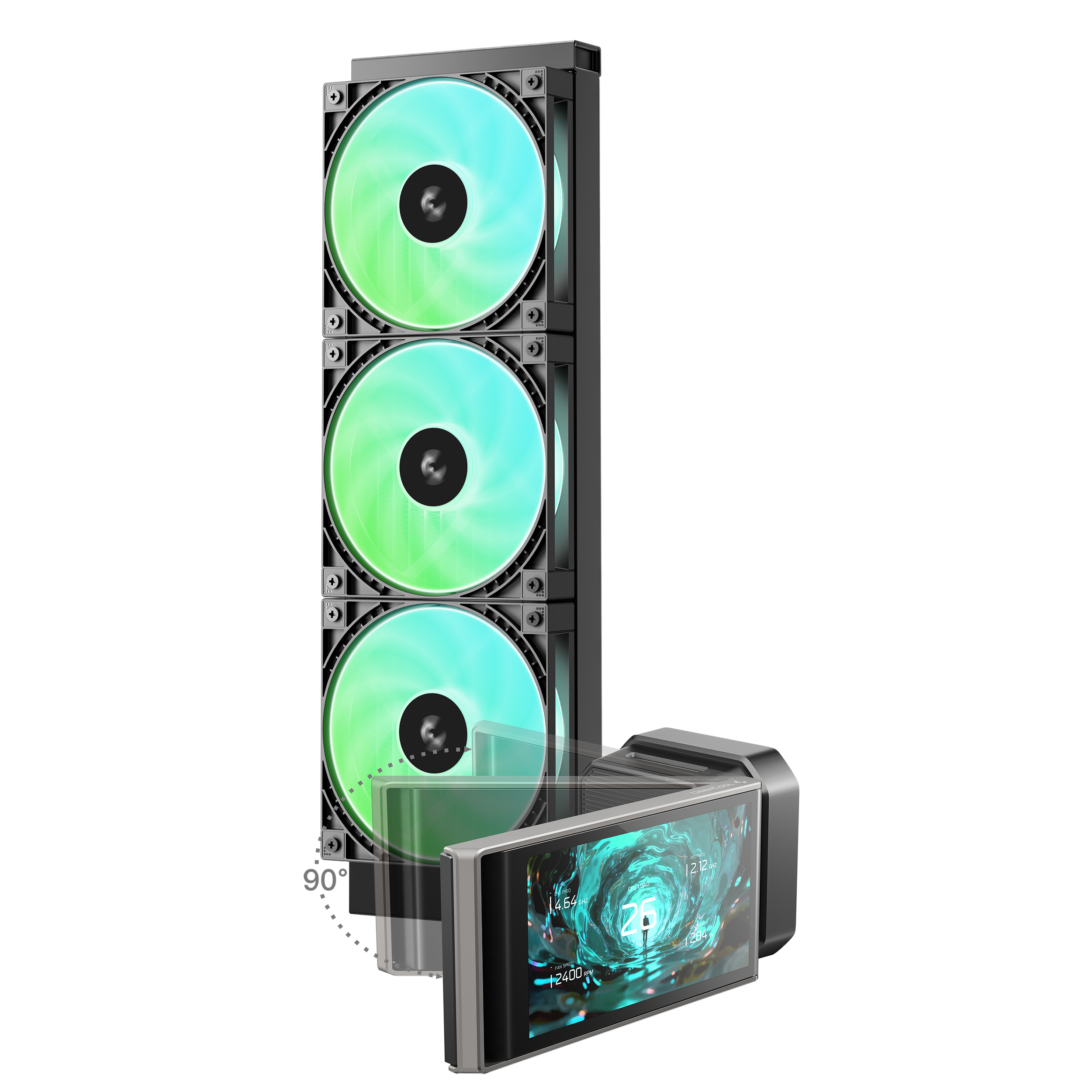 REFRIGERACION LIQUIDA DEEPCOOL LT360 VISION ARGB  | Pantalla Digital | 300W TDP imagen 2