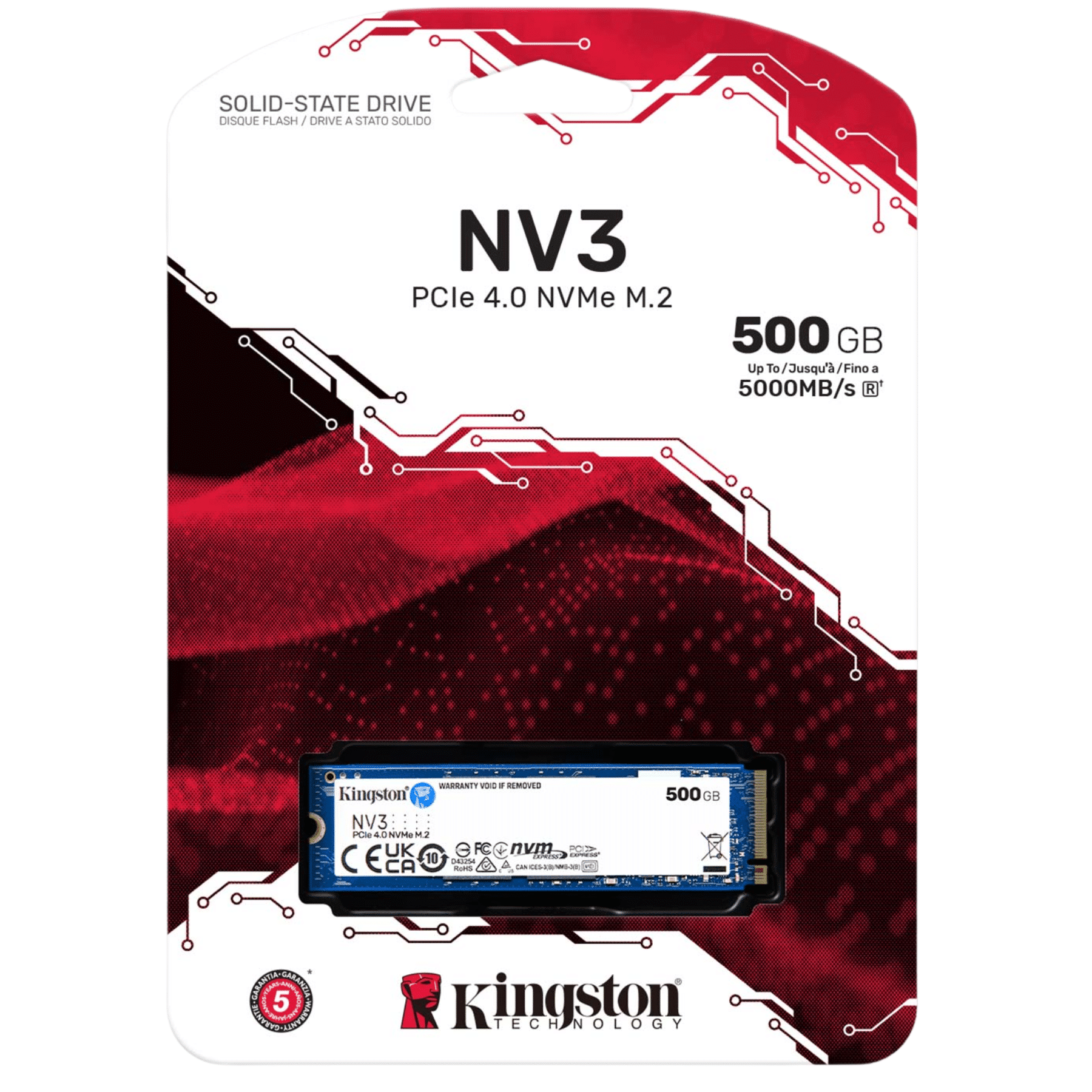 SSD KINGSTON NVME 500GB M.2 imagen 2