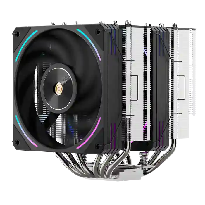 Disipador de Aire Segotep MU-MT6 Negro | 280W TDP | Doble Torre | AM5 & LGA1851