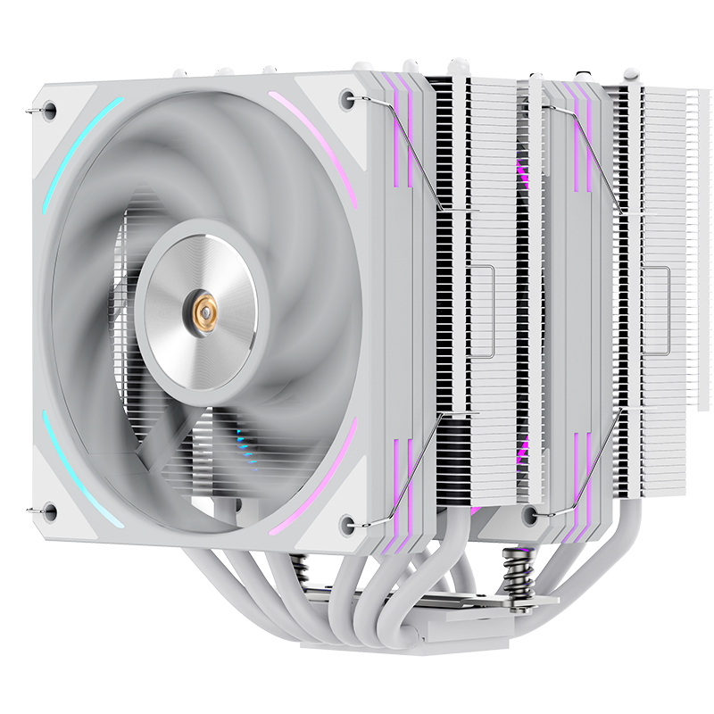 Disipador de Aire Segotep MU-MT6 Blanco | 280W TDP | Doble Torre | AM5 & LGA1851