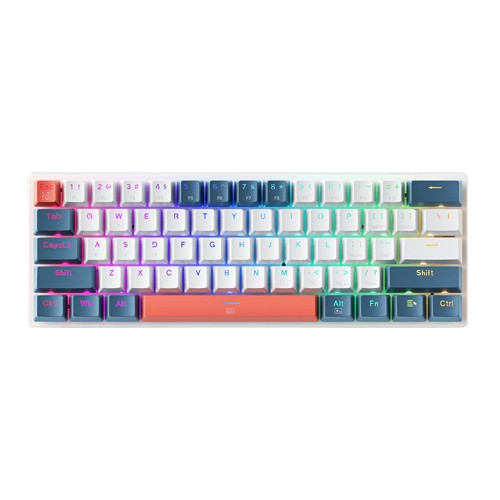 TECLADO GAMER MACHENIKE K500-B61W MODO RGB 60% (Open Box)
