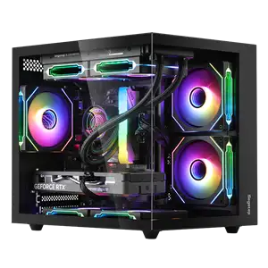 CASE Brave W1 NEGRO 3 VENTILADORES RGB